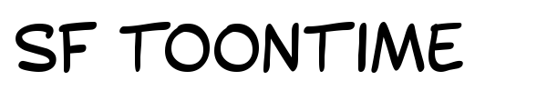 SF Toontime font preview
